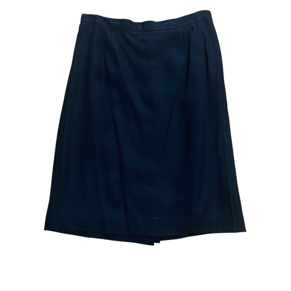 Vtg Albert Nipon Skirt Suit Womens S 6 Black White 90s Designer Blazer Timeless - Picture 11 of 16